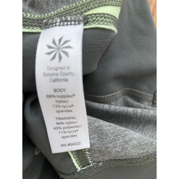 Athleta Colorblock Revelation Tight Pants Jasper Green/Luminous Green S - Picture 5 of 6